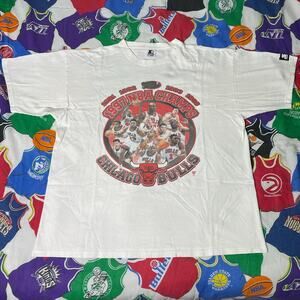 Vintage 1996 NBA Chicago Bulls Finals Champs Basketball Tee